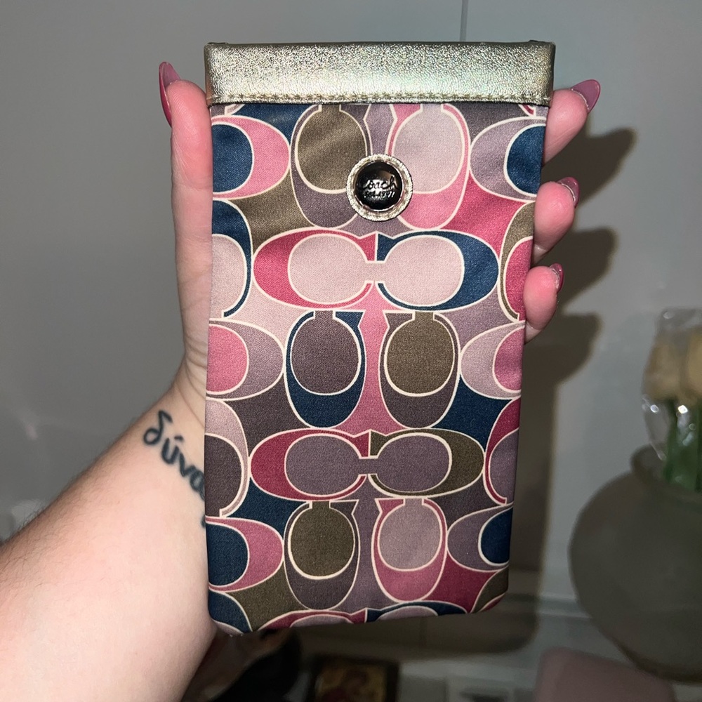 Coach silk glasses case